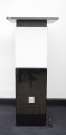 MM Box Säule schwarz weiss hochglanz
